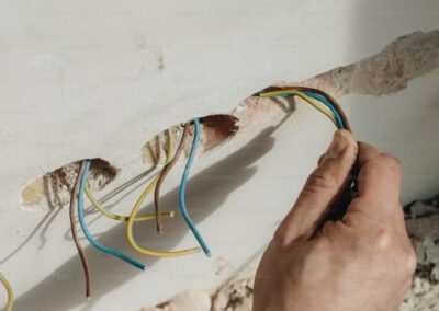Running conduits, cables, and switch connections
