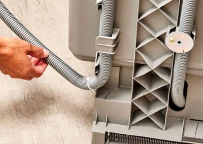Washing machine and dishwasher inletoutlet pipe installations